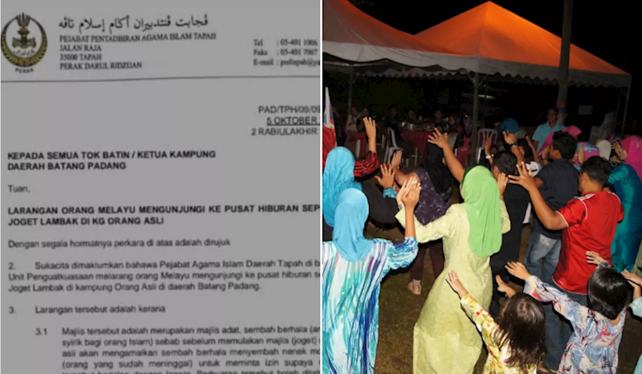 Tapah Islamic Office’s Letter On Orang Asli Joget Lambak Incurs Social Media Wrath