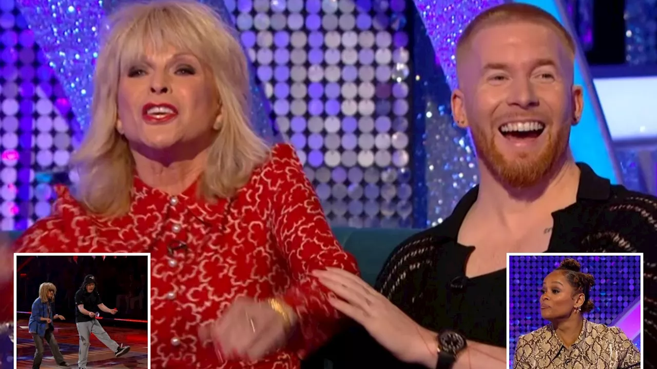 Watch moment Toyah Willcox takes awkward swipe at fellow Strictly star Chris McCausland on live TV...