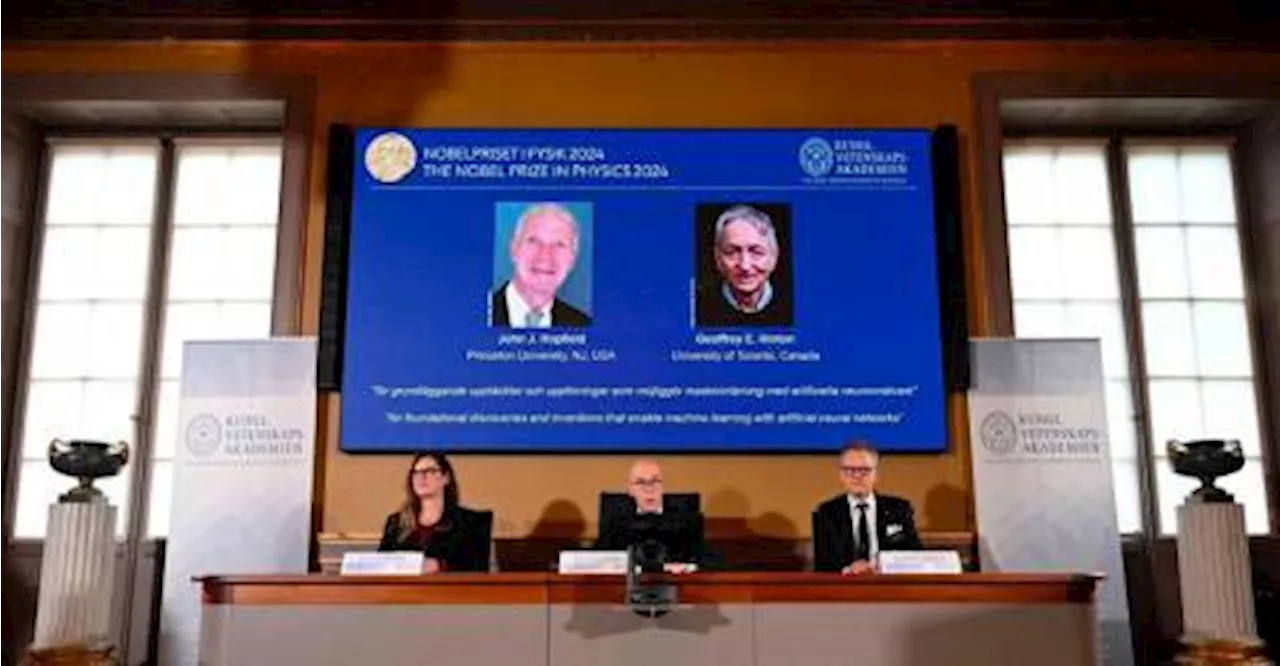 Nobel prize in physics goes to machine learning pioneers Hopfield and Hinton