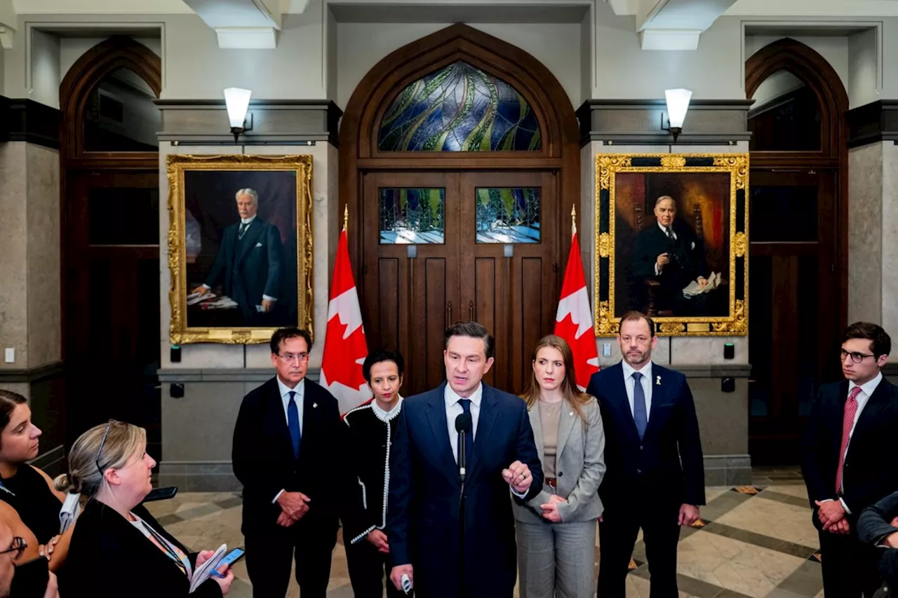 Poilievre barred from speaking in House Tuesday unless he withdraws remark about Joly