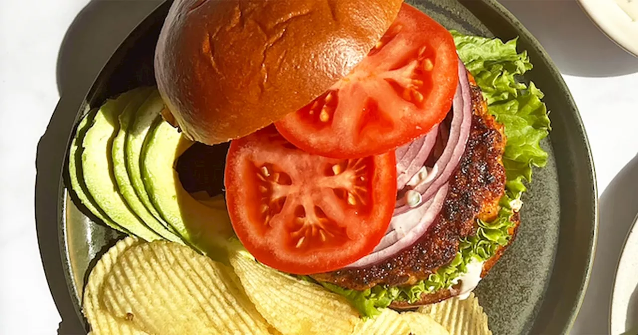 Blackened Shrimp Burgers with Lime Tartar Sauce Recipe