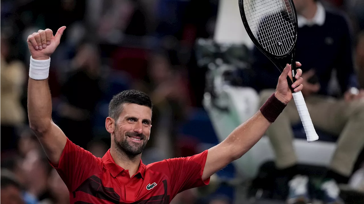 Pursuing 100th title, Djokovic moves on at Shanghai Masters