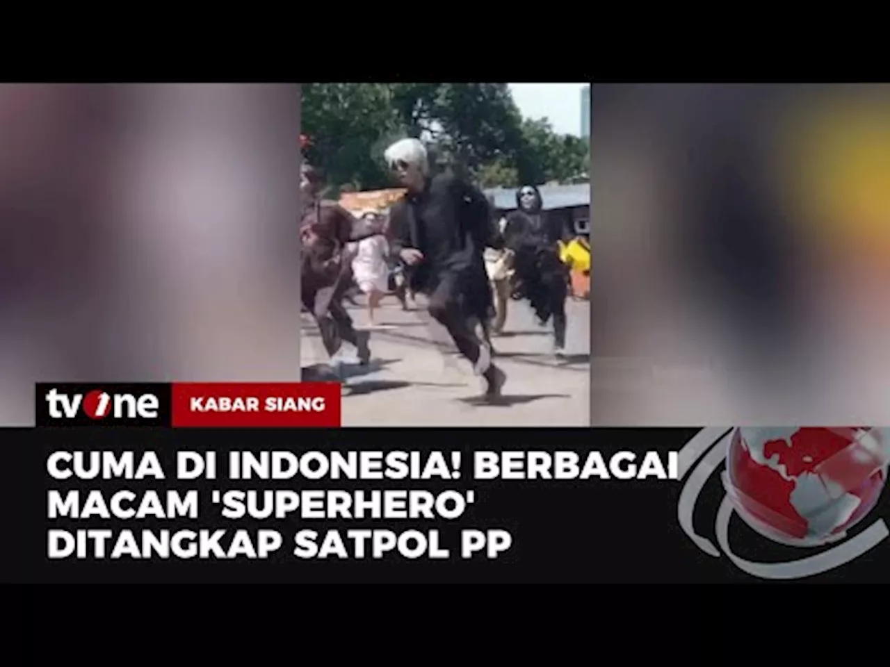 Viral Video Detik-detik Super Hero Kocar-Kacir Dikejar Satpol PP