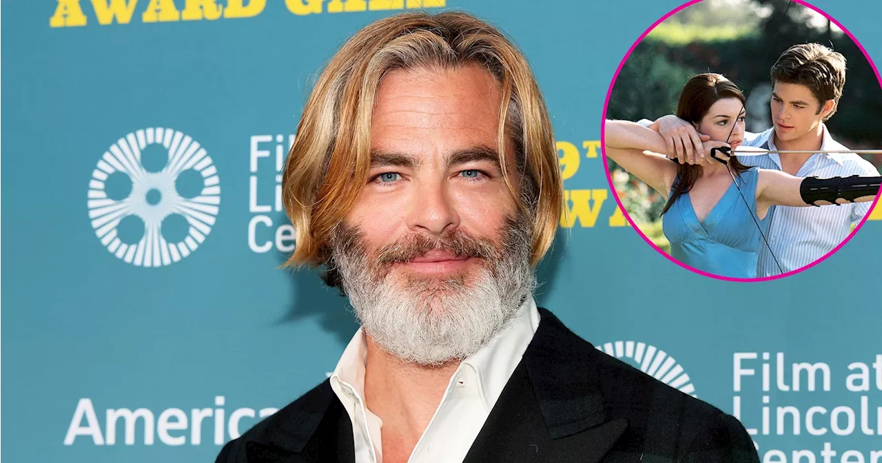 Chris Pine Reacts to Anne Hathaway's Princess Diaries 3 Announcement