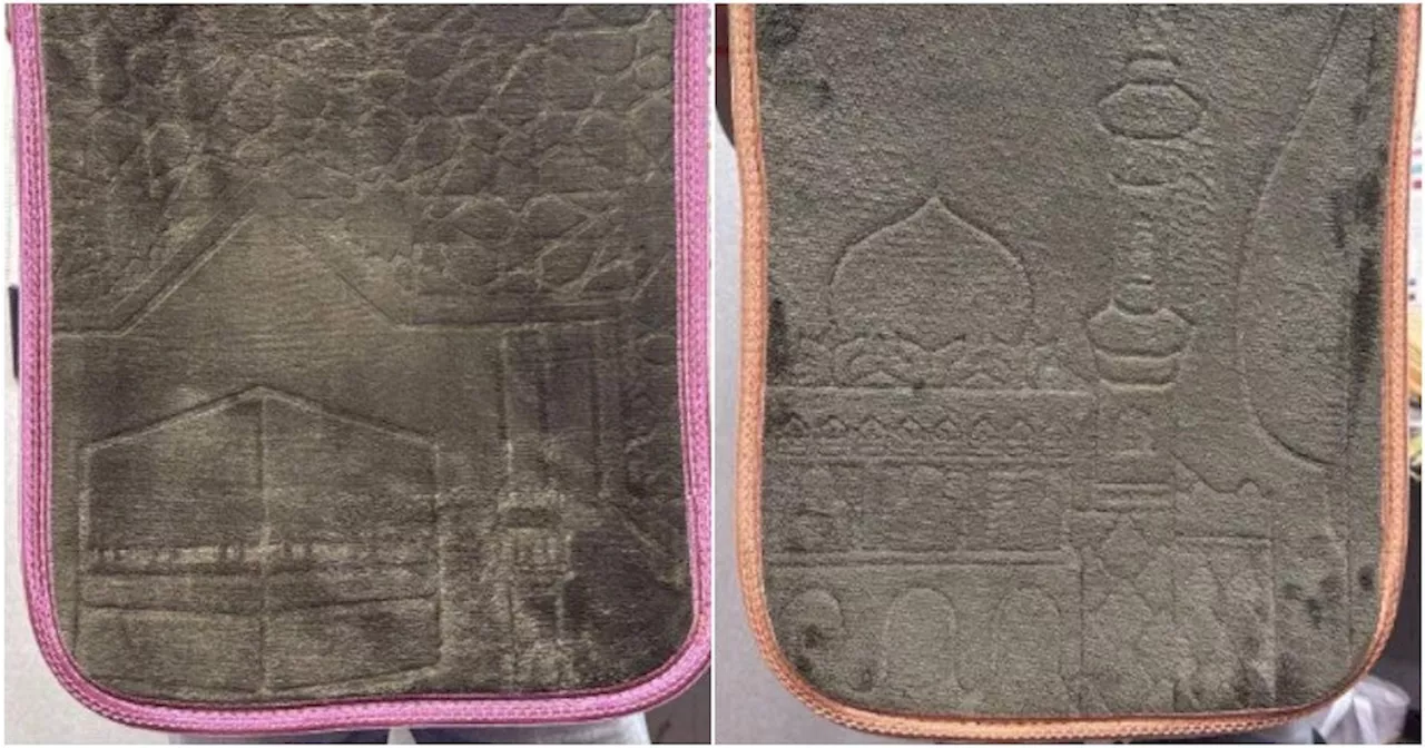 PDRM Arrests 2 Men in Penang for Selling Floor Mats Featuring Mosque Imagery at a Bazaar