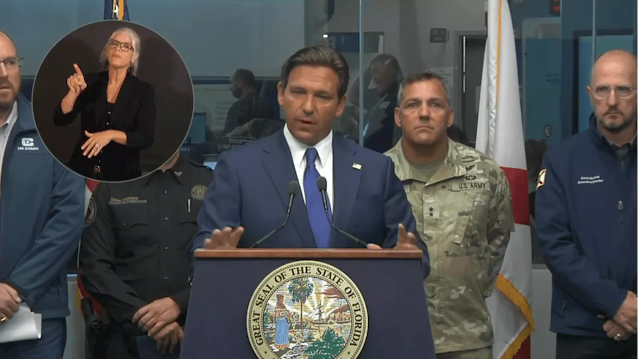 Governor DeSantis to update on Hurricane Milton as Florida braces for impact