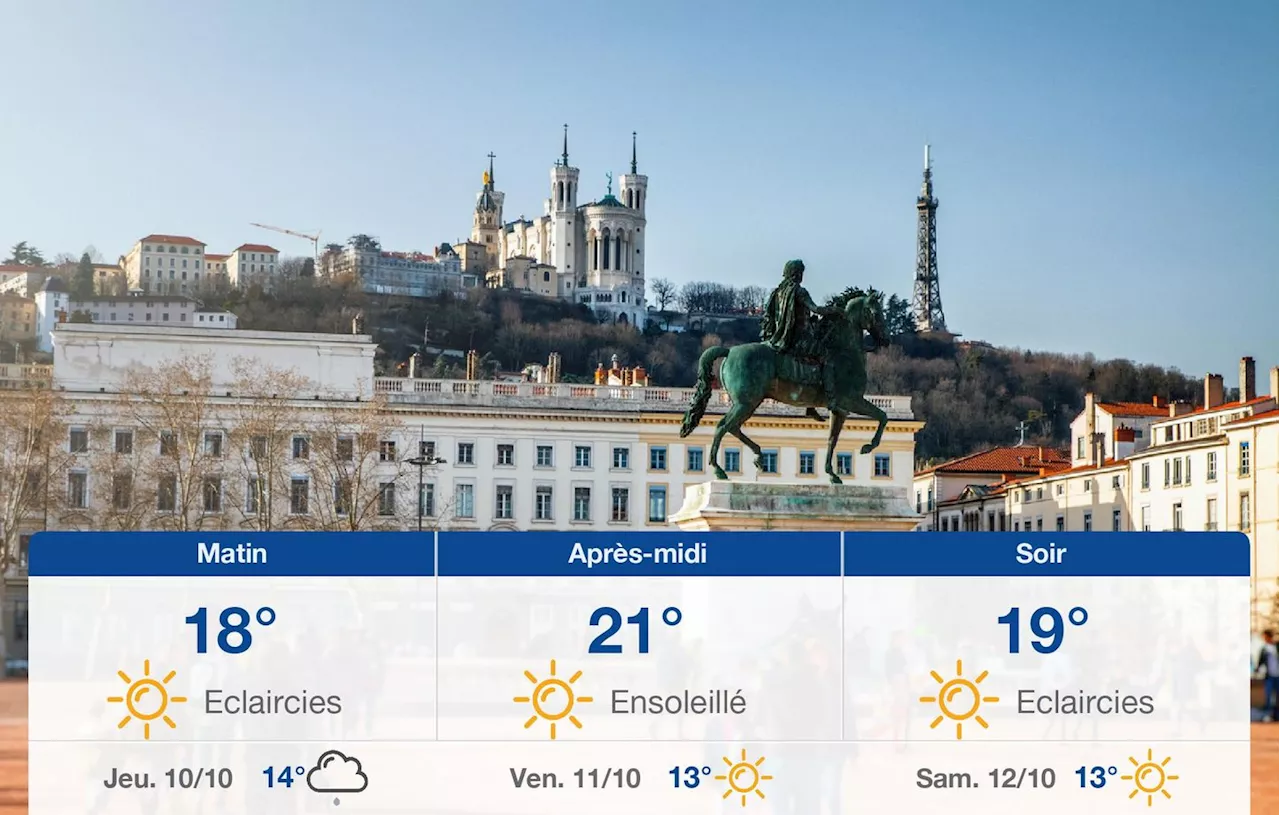 Météo Lyon: prévisions du mercredi 9 octobre 2024