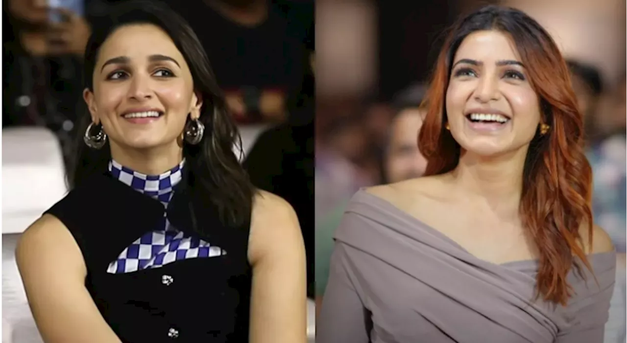 Alia Bhatt can’t stop laughing while singing ‘Oo Antava’ for Samantha Ruth