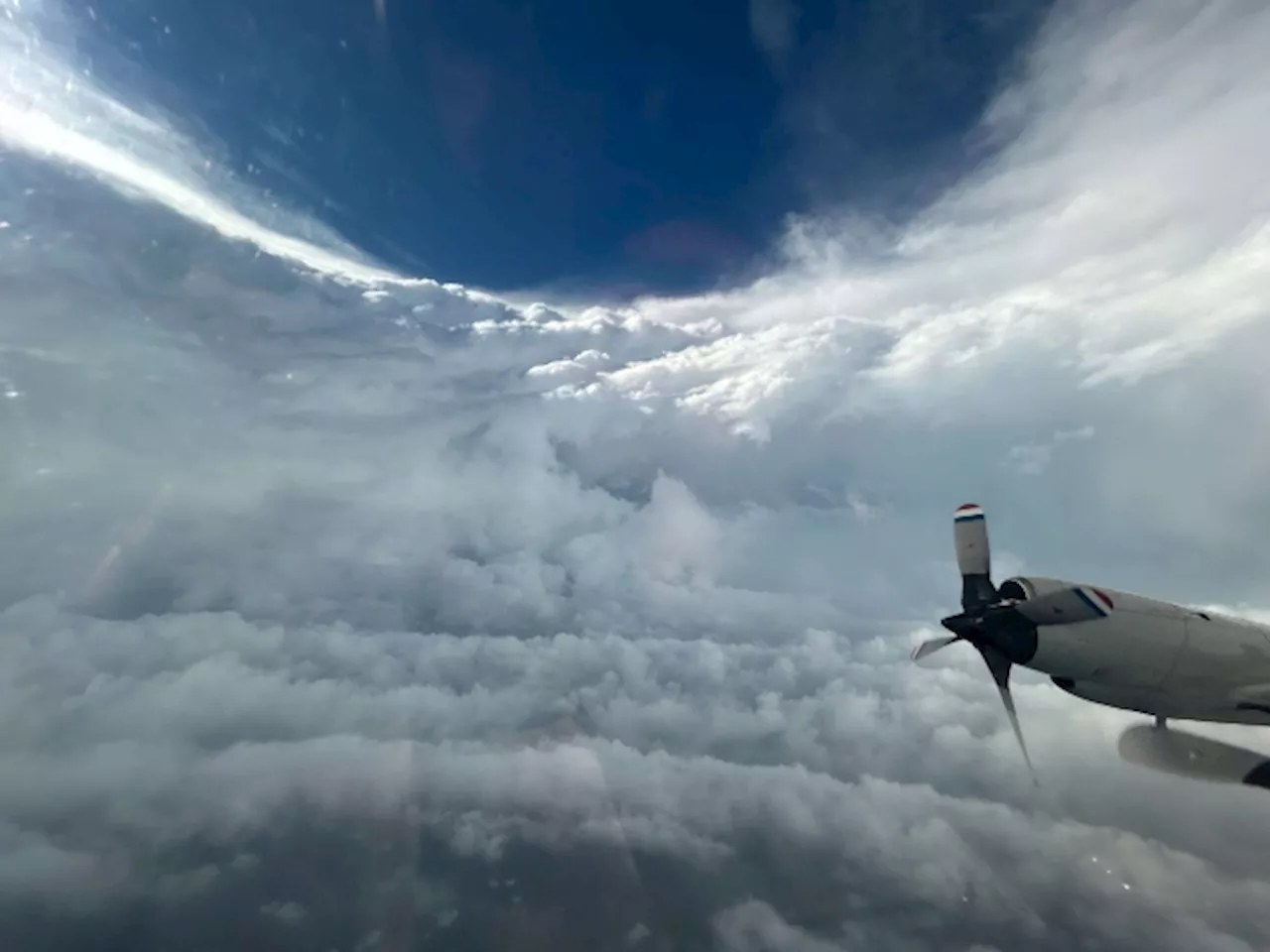 Harrowing Footage As NOAA Plane Flies Directly Through Hurricane Milton