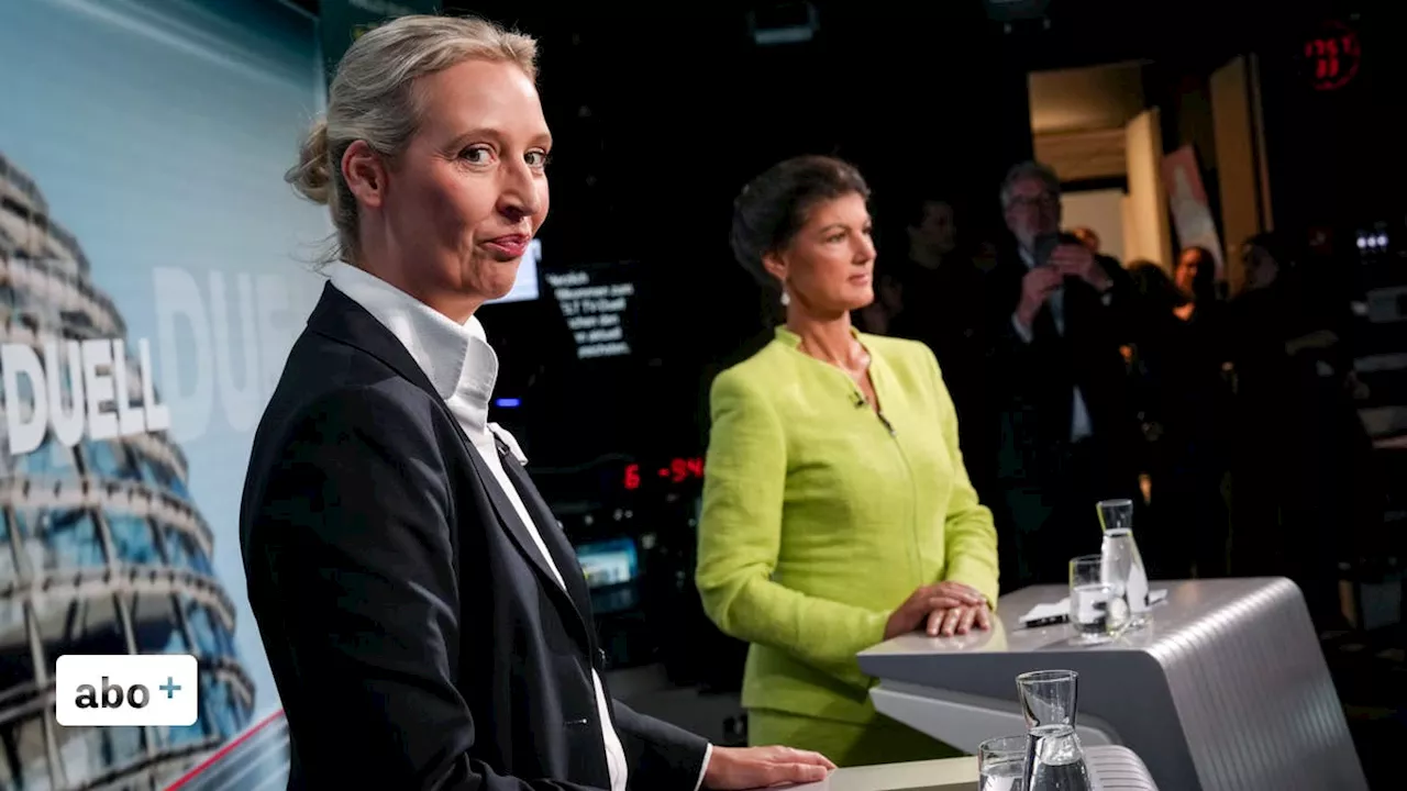 Höcke als Klumpfuss: So lief das TV-Duell zwischen Weidel und Wagenknecht