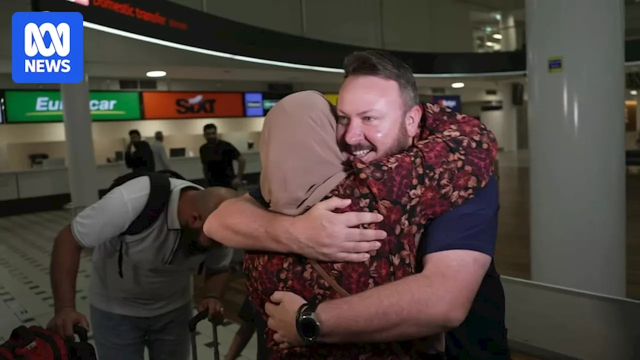 Emotional scenes as flight carrying 272 Australians fleeing Lebanon touches down in Brisbane