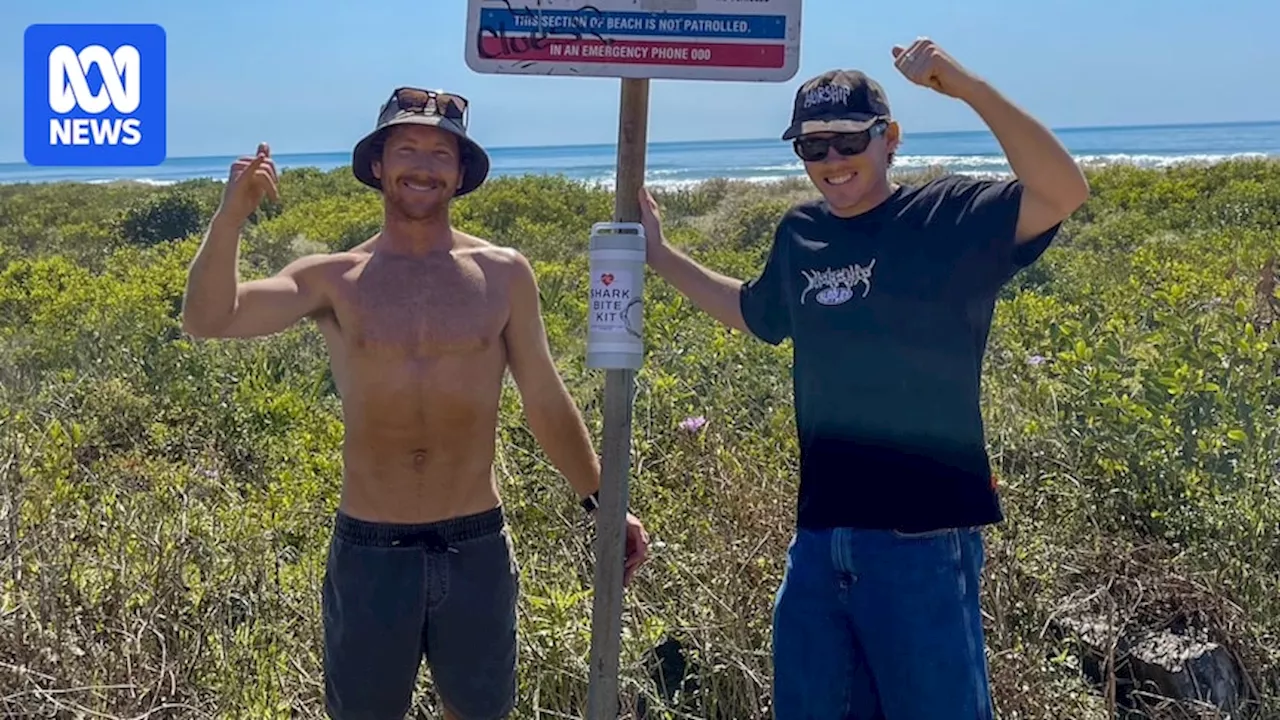 Friend of shark bite survivor Kai McKenzie rolls out emergency response kits