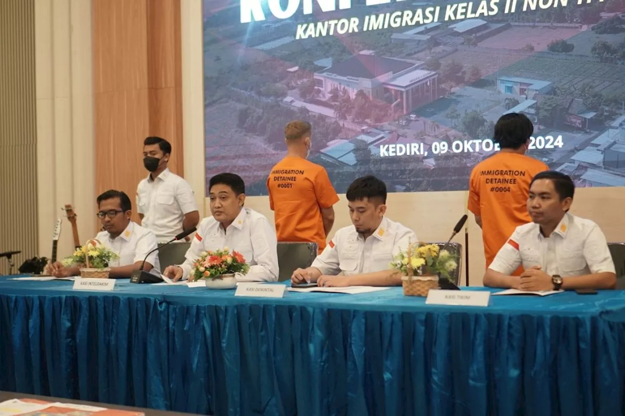 Imigrasi Kediri tindak dua WNA karena masa izin tinggal