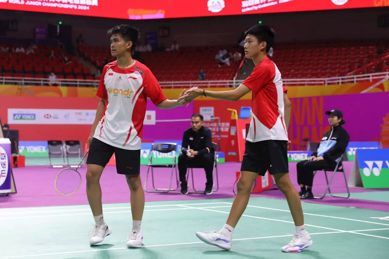 Tiga ganda putra Indonesia lolos ke 16 besar Kejuaraan Dunia Junior