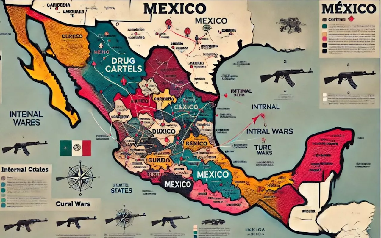 ¿Cuáles cárteles controlan más territorio en México y cuáles son sus pugnas internas?