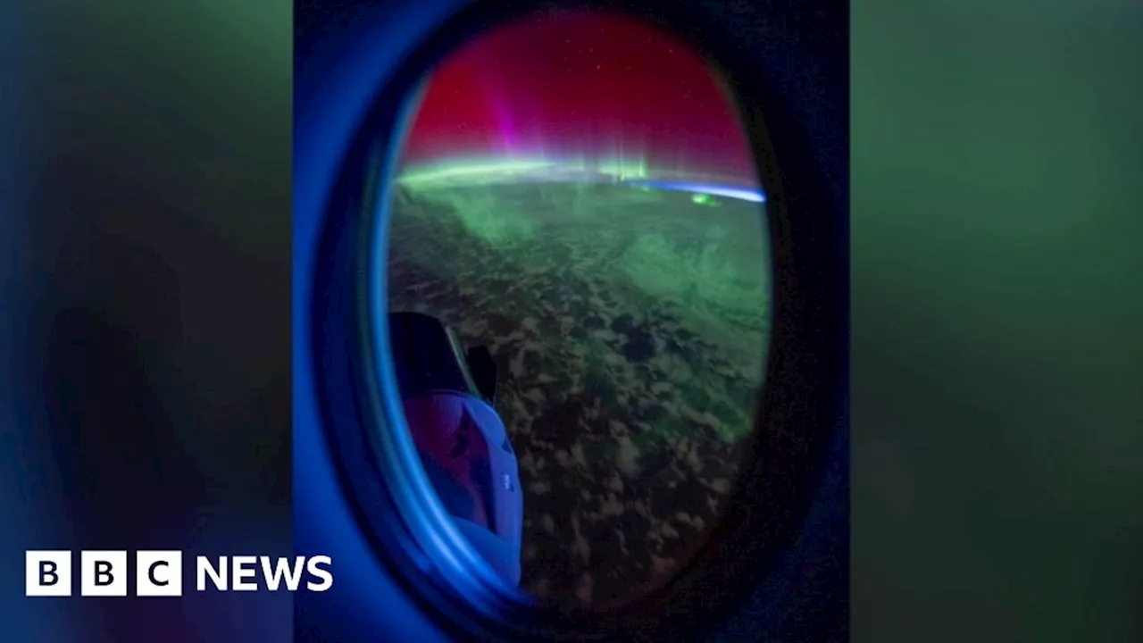 Nasa astronaut captures timelapse of auroras from space