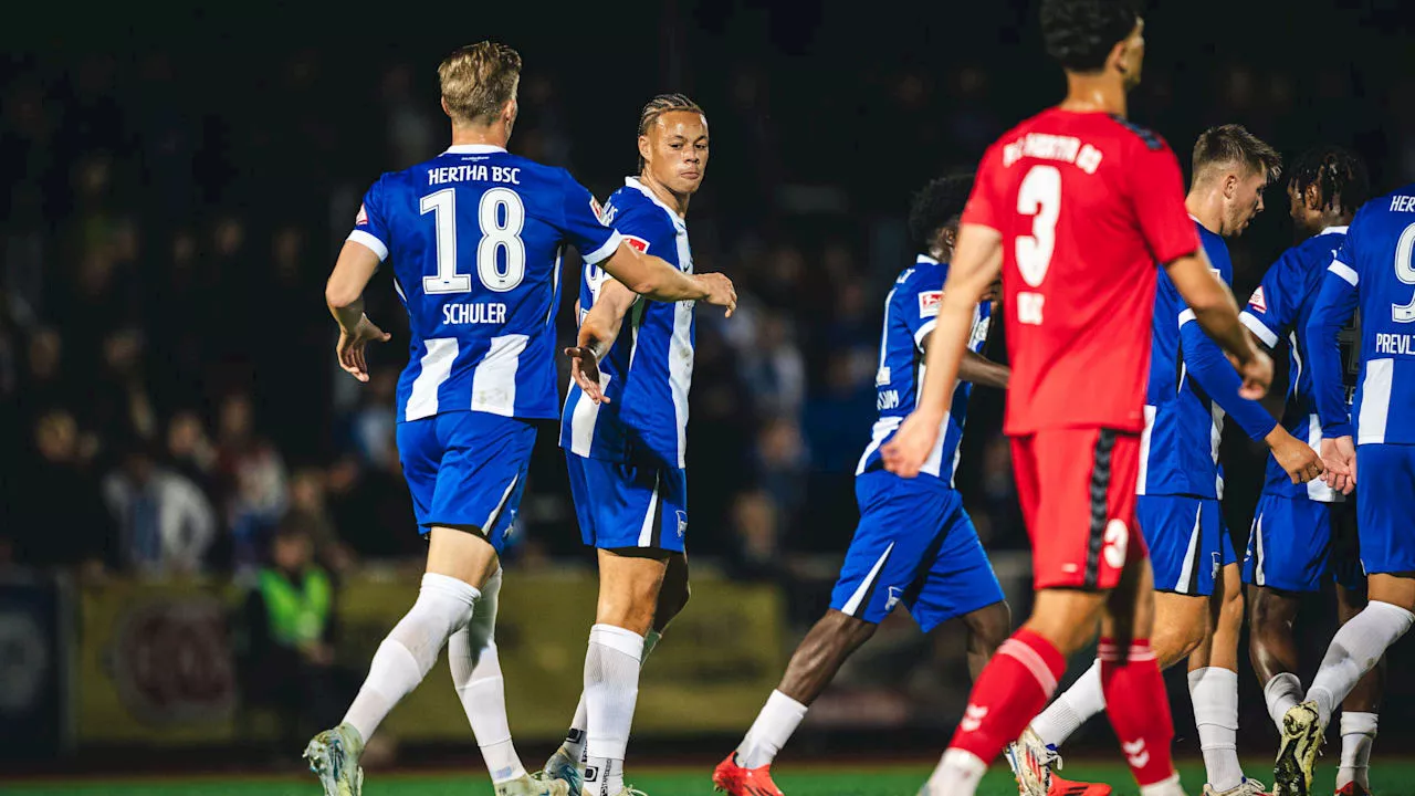 Ohne 17 Profis!: Hertha BSC besiegt kleine Hertha 4:0!