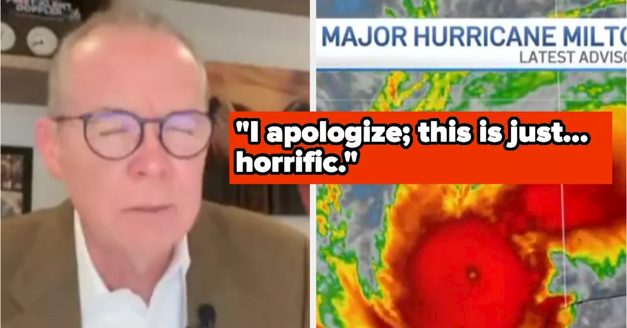 Meteorologist Breaks Down On Air Discussing Hurricane Milton's Severity