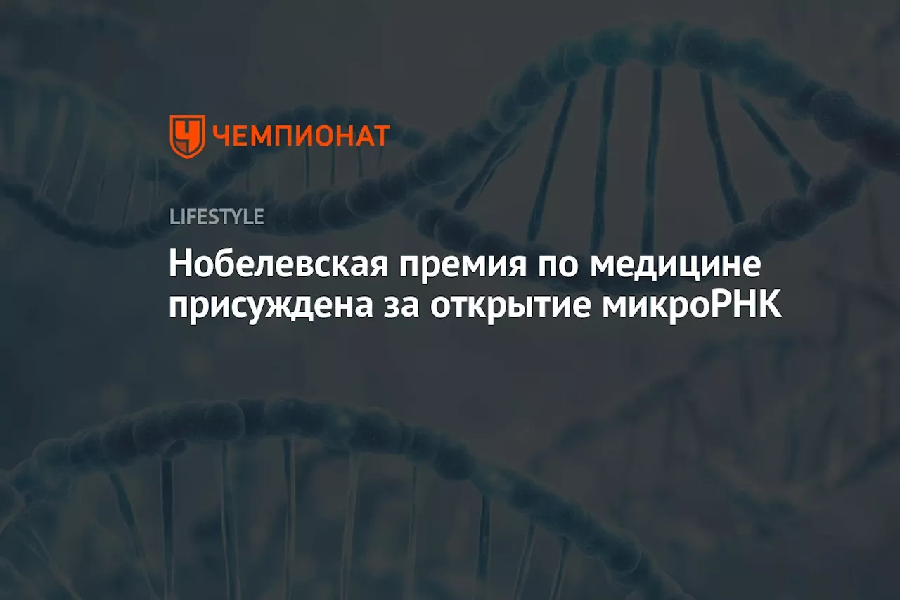 Нобелевская премия по медицине присуждена за открытие микроРНК