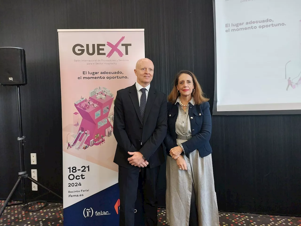 Lola González y Rafael Olmos: “Guext dinamiza las exportaciones de máquinas y servicios hosteleros”