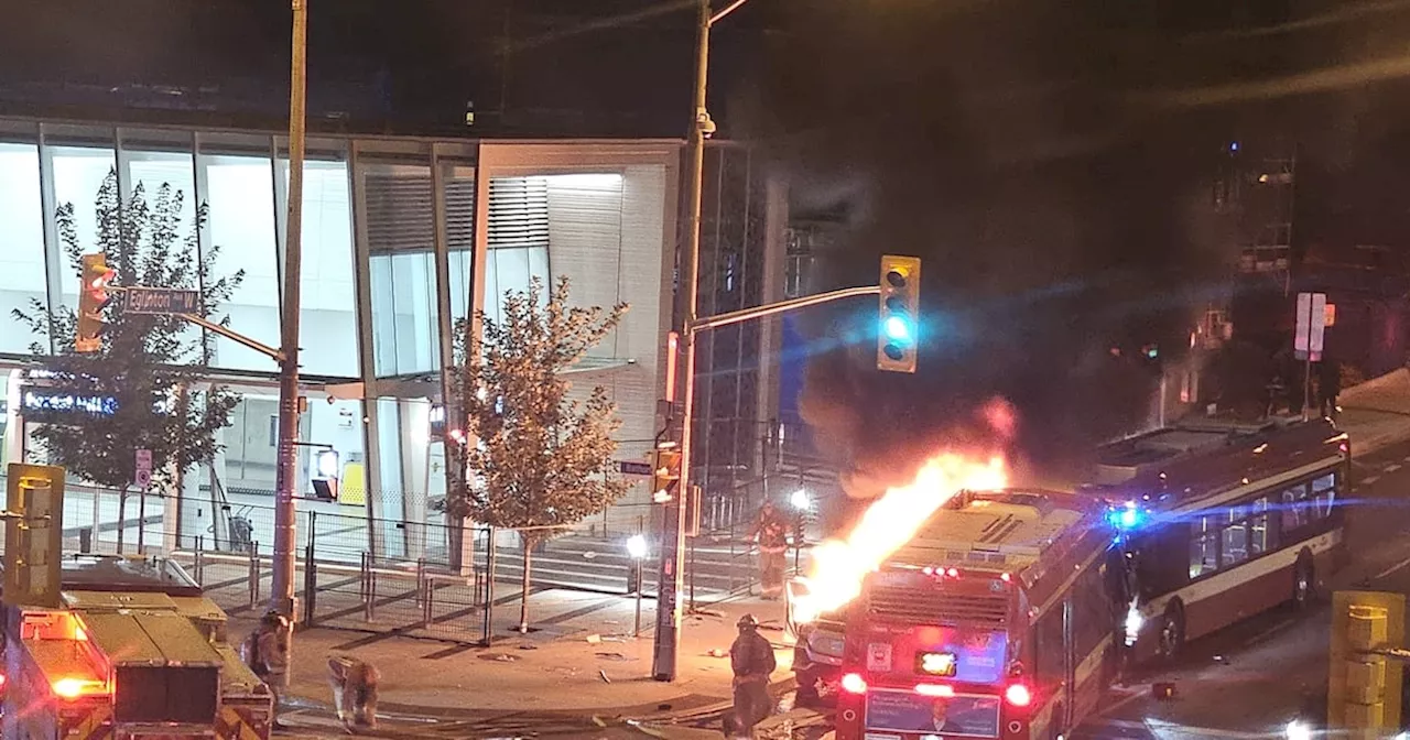 Stolen vehicle may have been involved in fiery crash involving 2 TTC buses