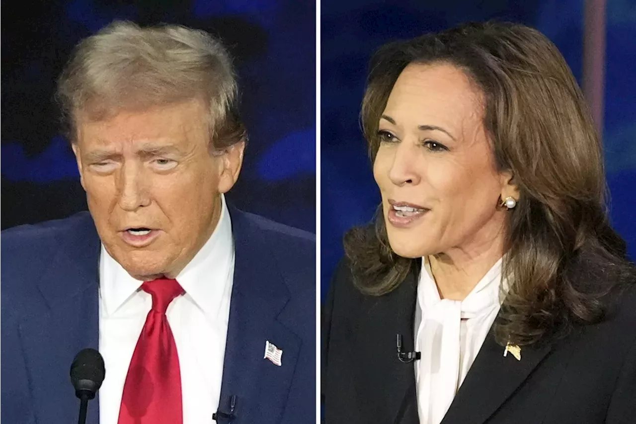 How many Republicans support Harris and how many Democrats support Trump?