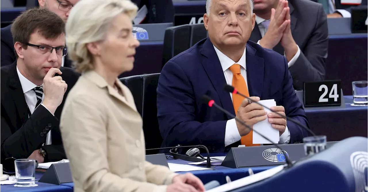 Buh-Rufe und scharfe Worte: Schlagabtausch zwischen Orbán und von der Leyen im EU-Parlament