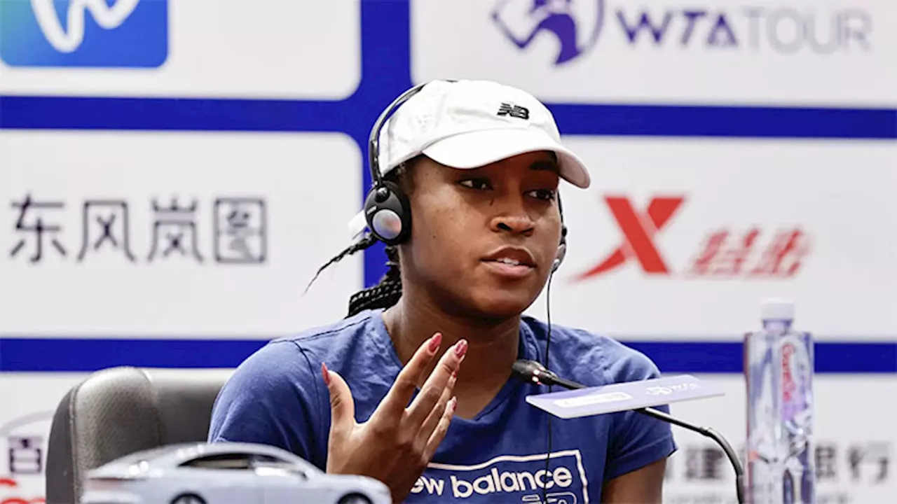 Gauff answers critics: 'It's hard to win all the time'