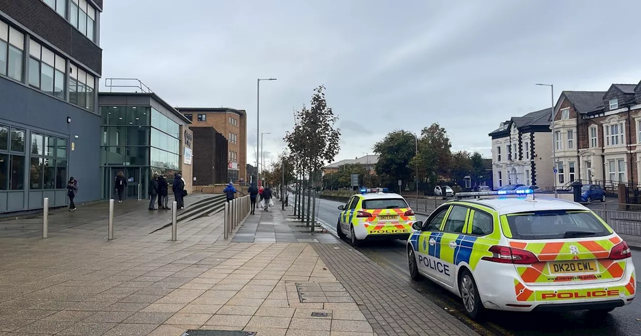 Man arrested after woman found 'in distress' outside Hugh Baird College