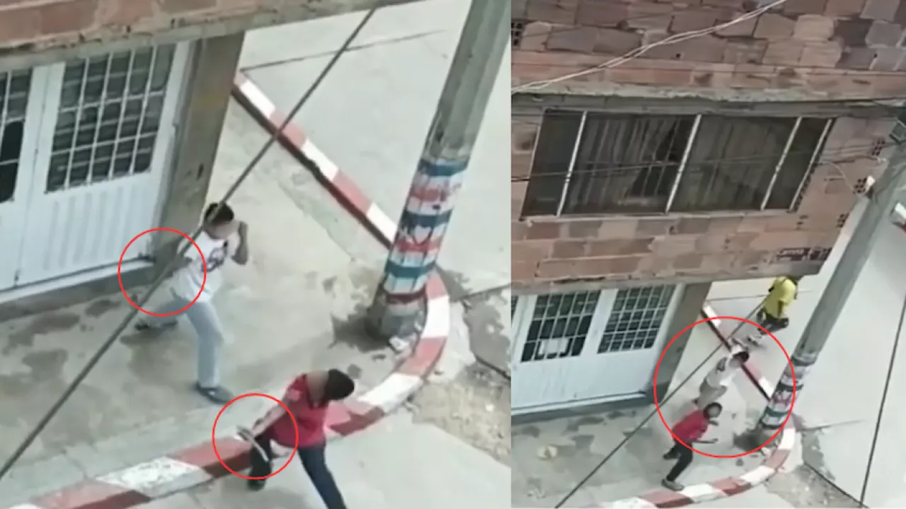 Policía reacciona a video de niños en Soacha simulando una pelea con armas cortopunzantes