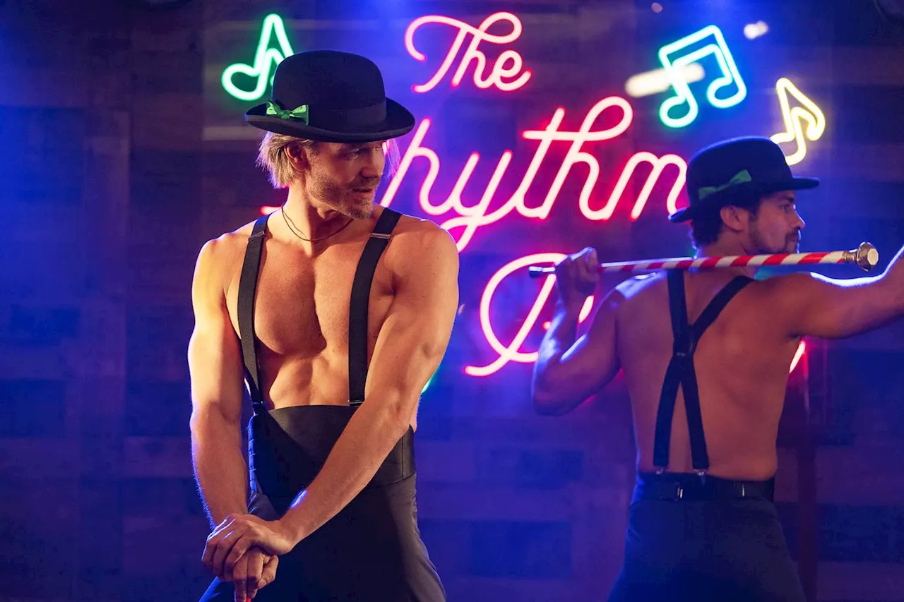 See Chad Michael Murray 'push the envelope' as a shirtless dancer in steamy Christmas movie first look