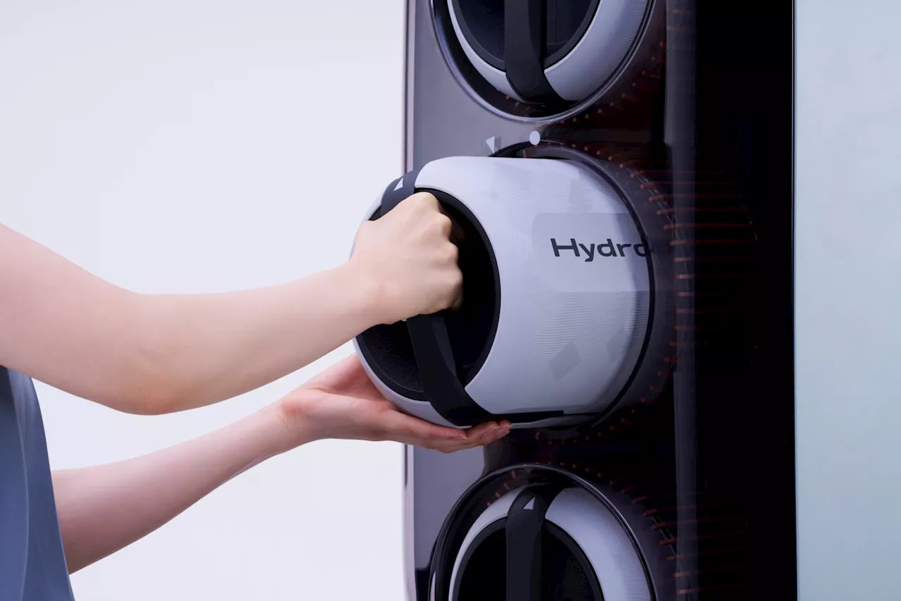 Toyota visar upp system med bärbara vätepatroner. För bilar, spisar och annat.