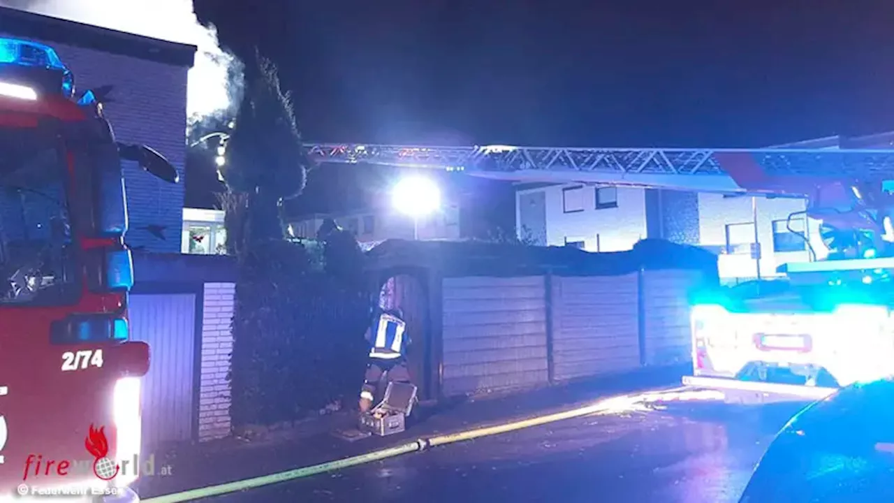 D: Eine Tote bei Feuer in Reihenhaus in Essen