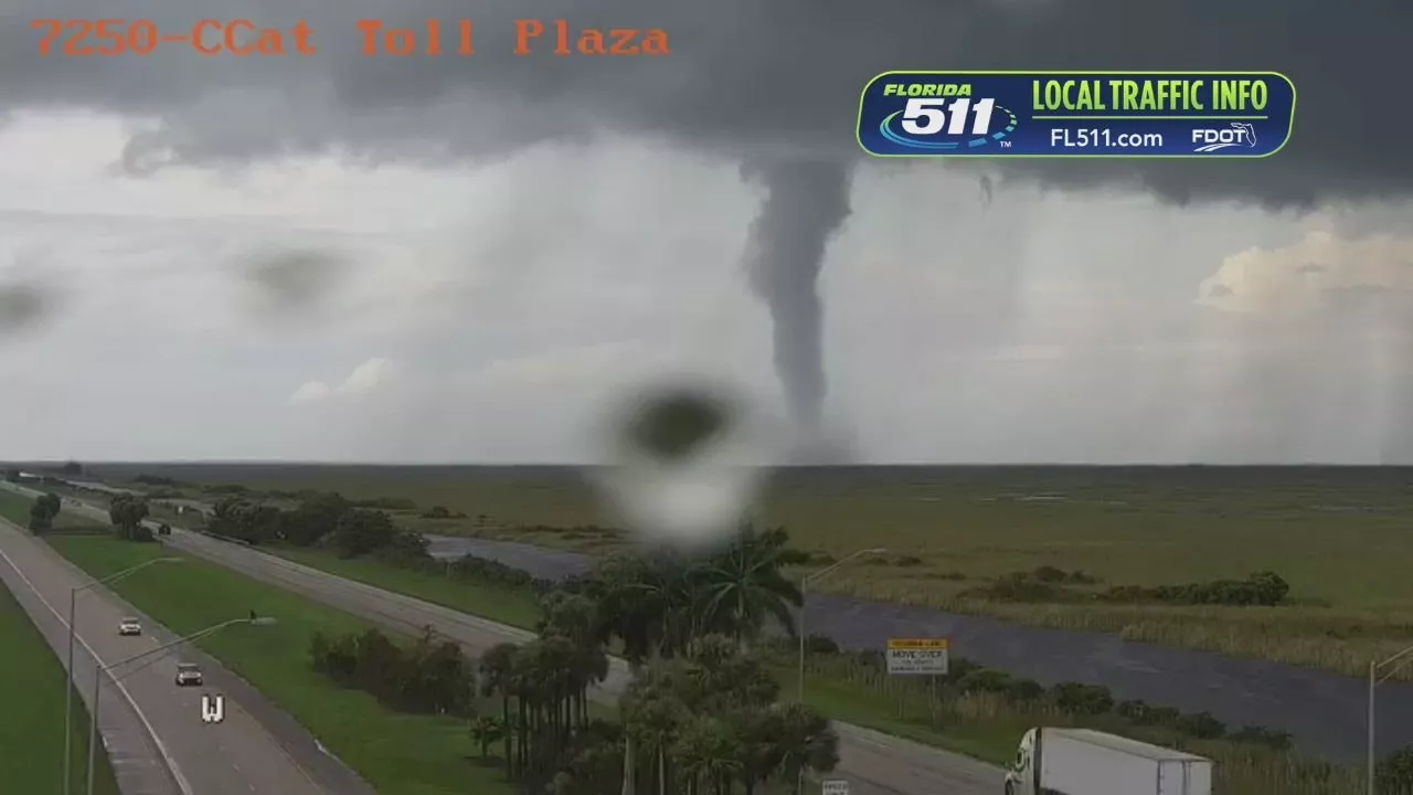 Live Camera Captures Confirmed Tornado in South Florida Amid Hurricane Milton