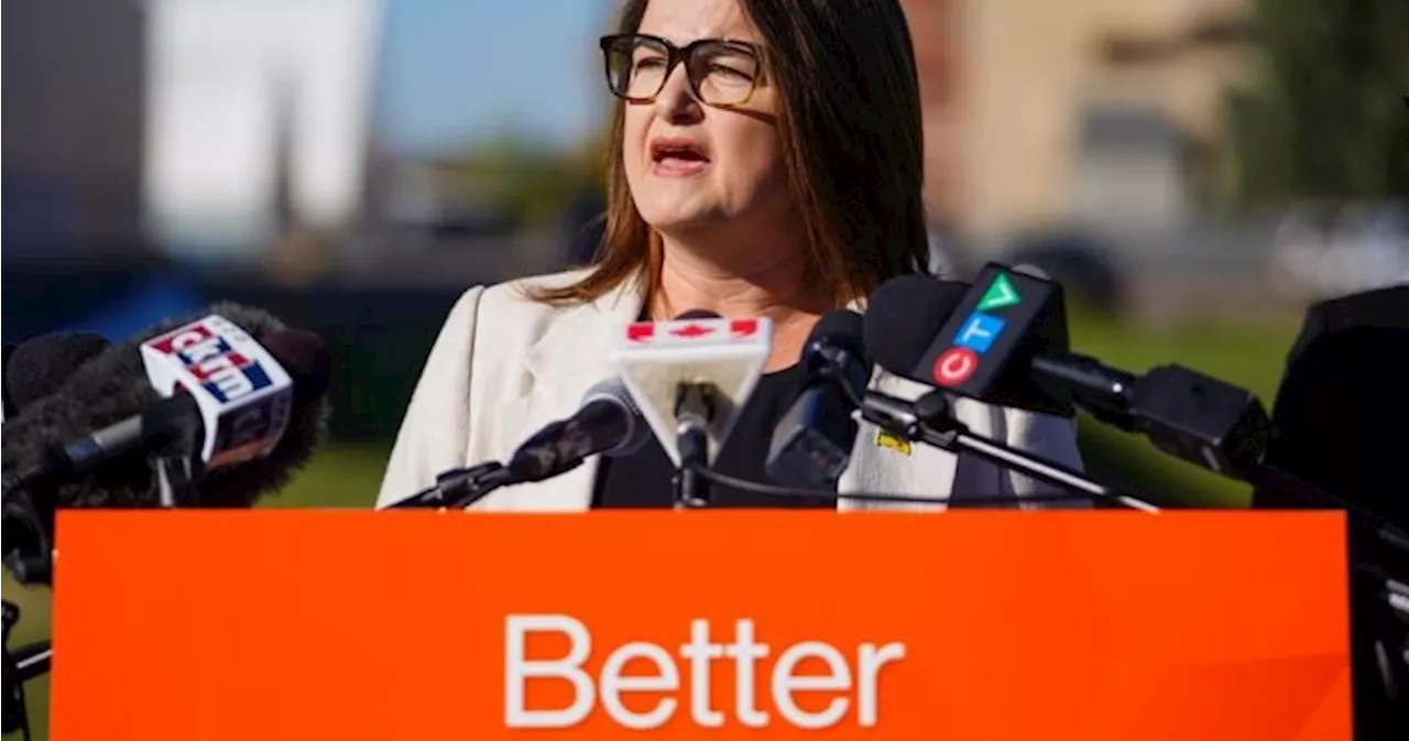 Saskatchewan NDP Leader Carla Beck announces plan for stressed emergency rooms