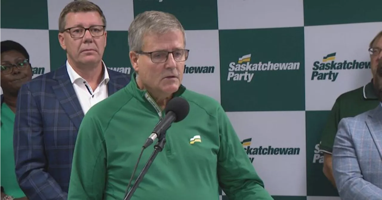 Saskatchewan Party candidate, with Scott Moe looking on, apologizes for racial slur