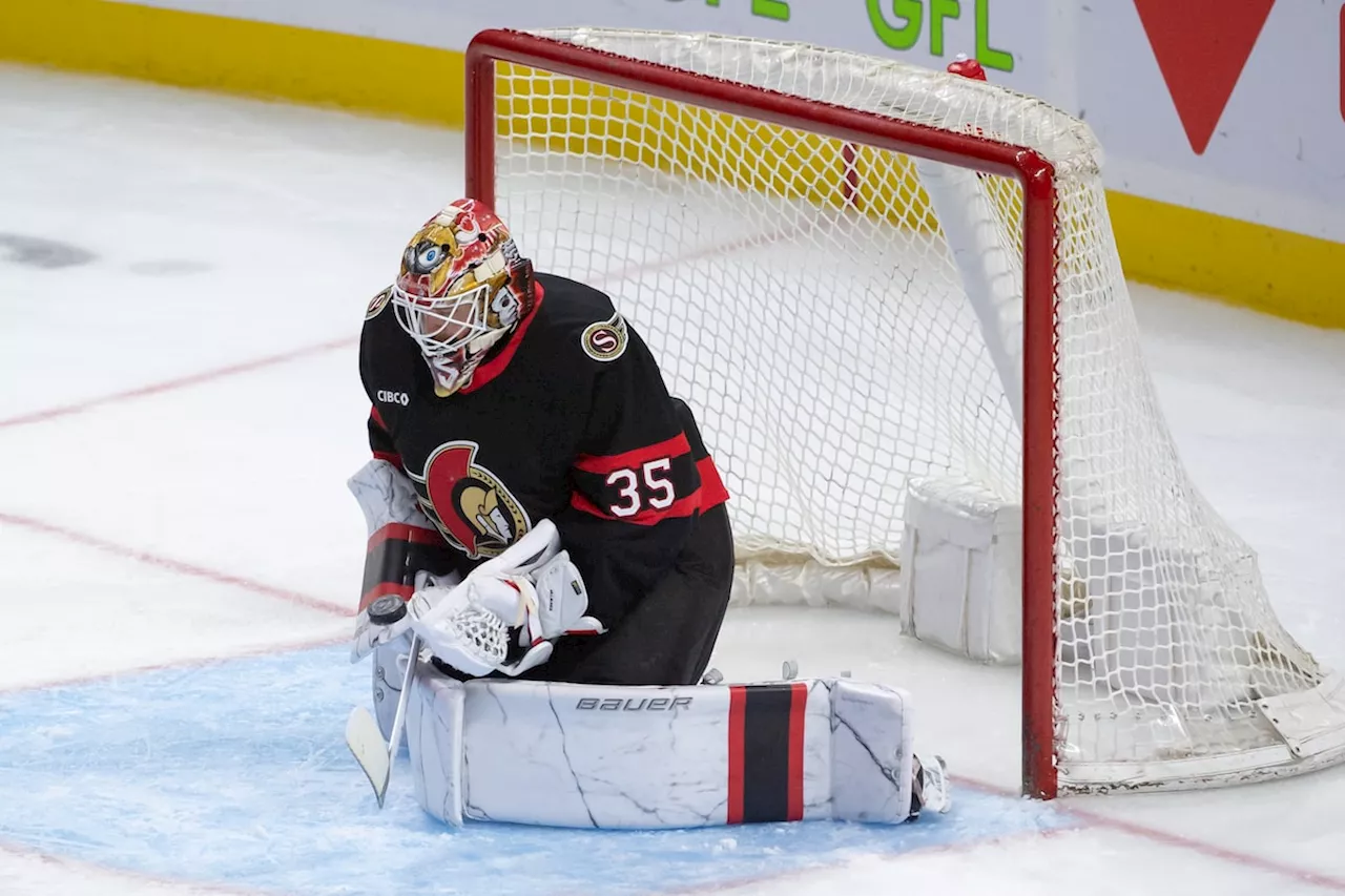 Senators sign goalie Linus Ullmark to a US$33-million, four-year contract extension