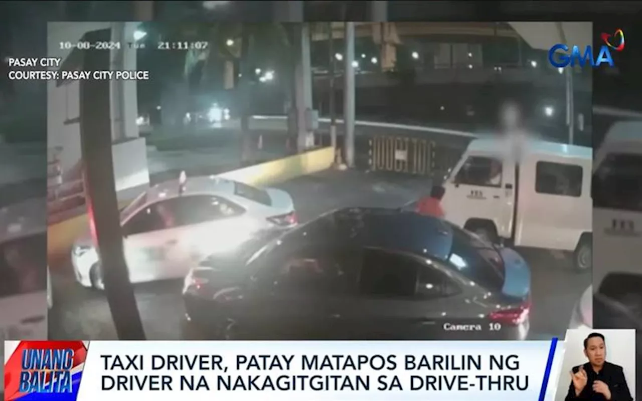 Taxi driver, patay matapos pagbabarilin ng nakaalitan sa isang drive thru sa Pasay City