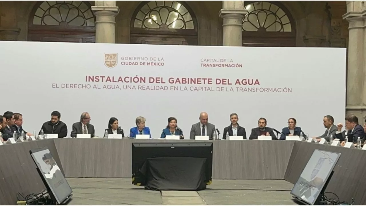 Clara Brugada instala Gabinete del Agua: estas serán sus funciones ante la problemática en CDMX