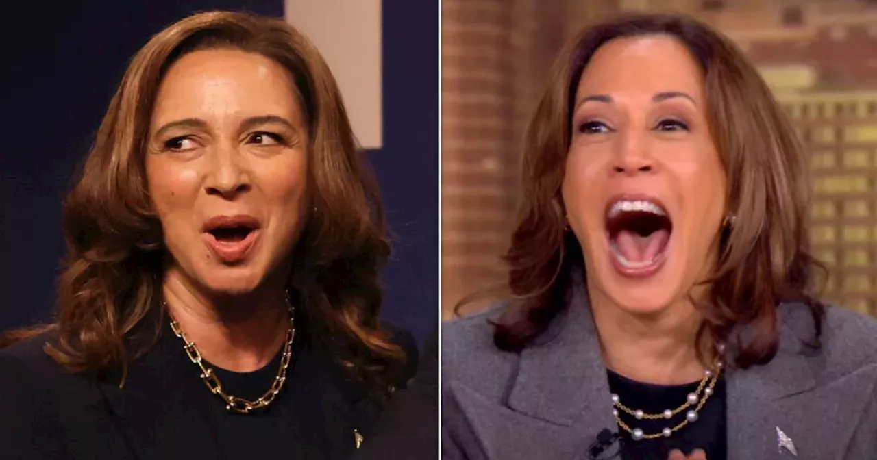 Kamala Harris Does A Literal Jaw Drop Watching Maya Rudolph's 'SNL ...