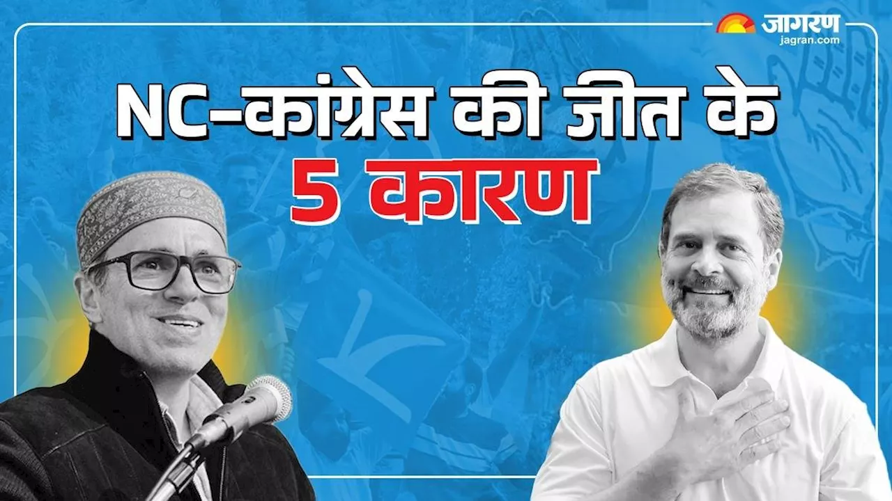 15 से सीधा 42 सीटों तक का सफर.... जम्मू-कश्मीर में नेशनल कॉन्फ्रेंस की जीत के 5 बड़े कारण