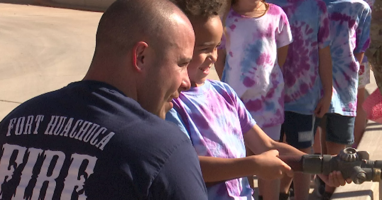 Forty young students visit Fort Huachuca Fire Department for National Fire Prevention Week