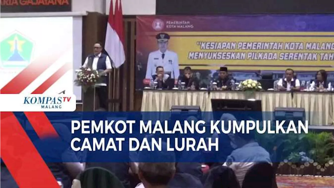 Persiapan Pilkada, Camat dan Lurah se-Kota Malang Dikumpulkan