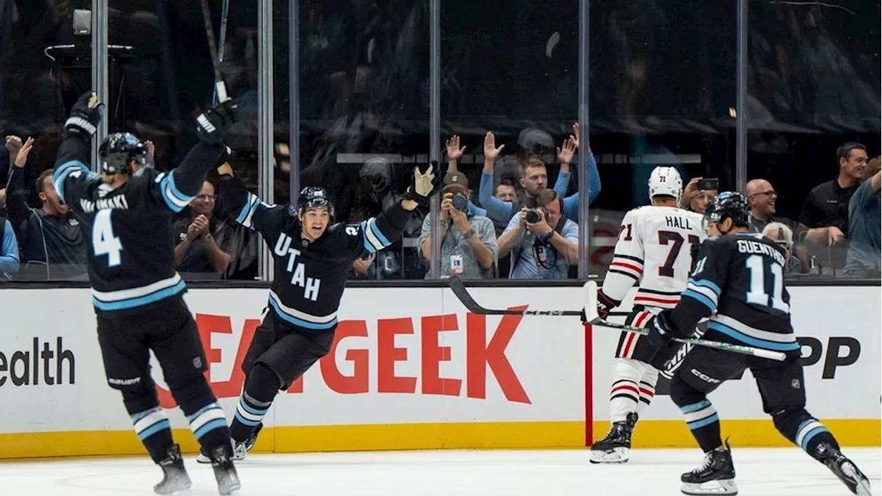 Utah Hockey Club wins inaugural game against Chicago Blackhawks 5-2