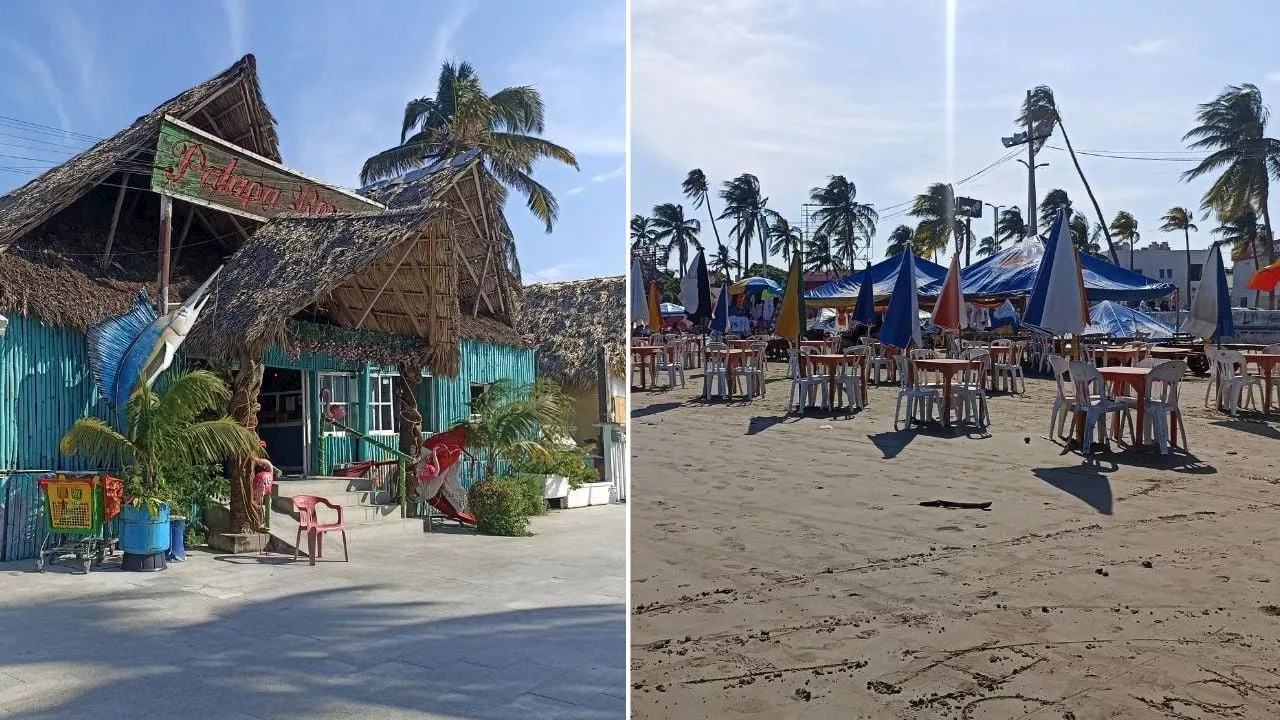 Palaperos reportan baja afluencia turística por temporada de norte en Veracruz