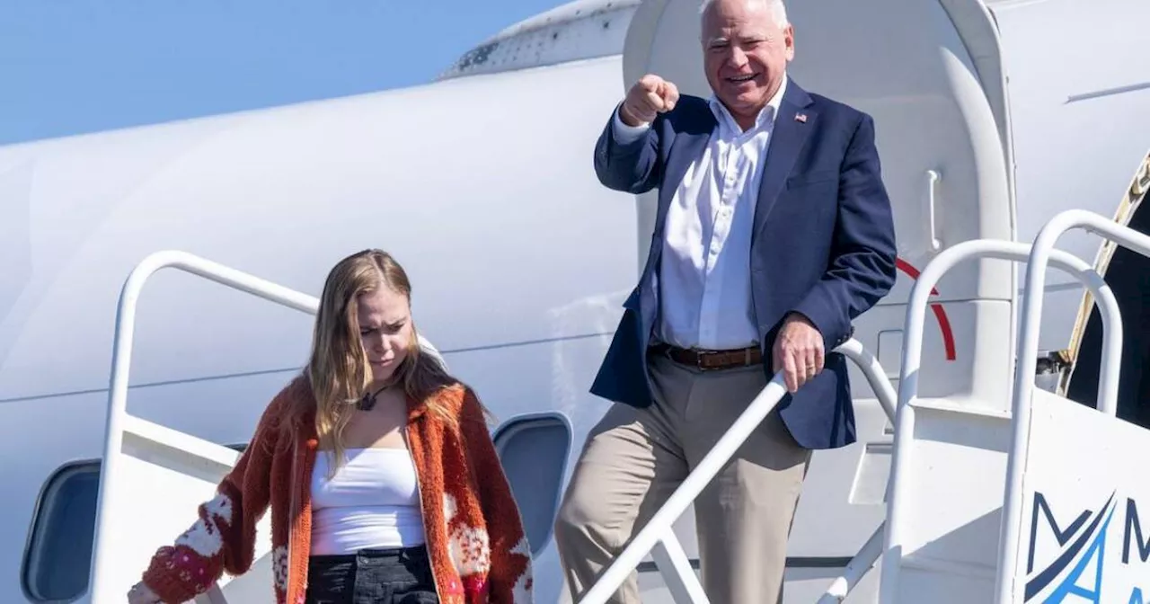 Gavin Newsom hosts Tim Walz for a fundraiser at his Sacramento home