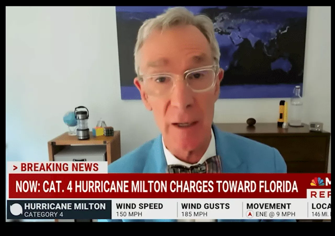 ‘Science Guy’ Bill Nye Uses Hurricane Milton to Push Climate Cultism, Slam Trump