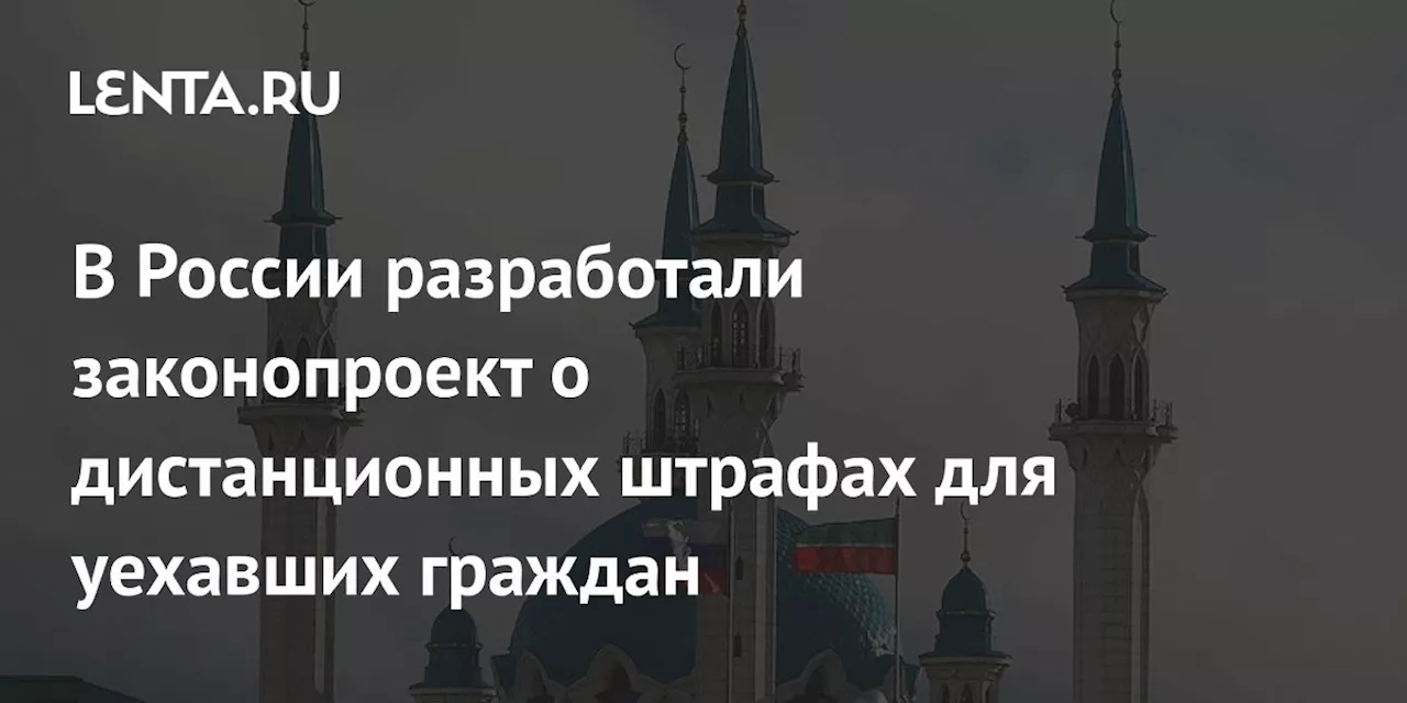 В России разработали законопроект о дистанционных штрафах для уехавших граждан