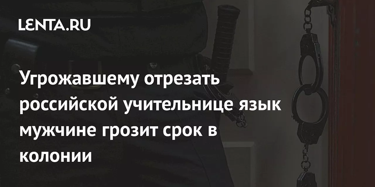 Угрожавшему отрезать российской учительнице язык мужчине грозит срок в колонии