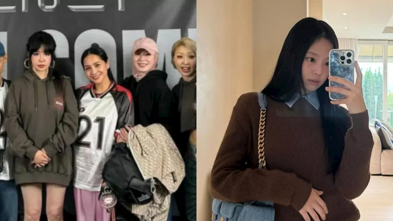 5 Gaya Nagita Slavina dan Jennie BLACKPINK Pakai Tas Chanel Kembar, Nonton Comeback 2NE1 di Korea